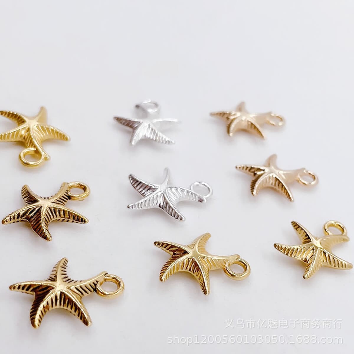 DIY ювелирные аксессуары Морская жизнь серии морская звезда кулон ожерелье серьги кулон 16x14 мм
