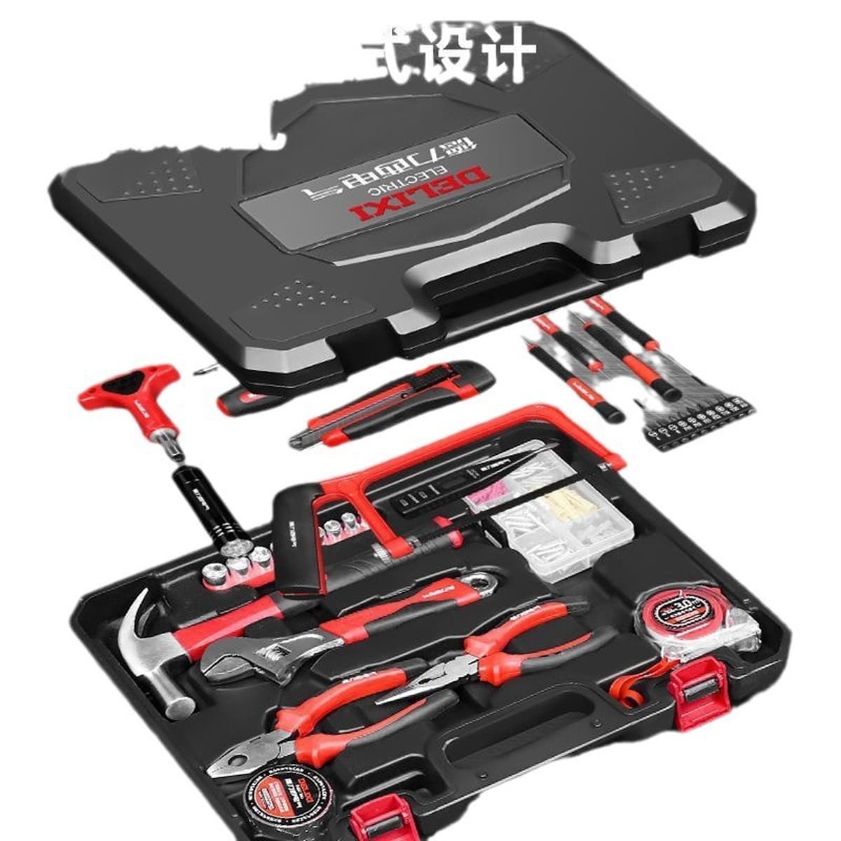 Delixi Electric бытовой многофункциональный ручной набор инструментов для дома, комбинированный набор инструментов для...