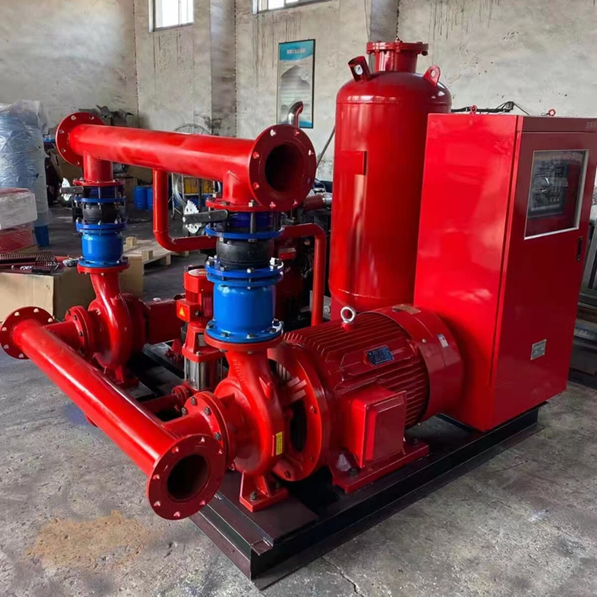 Дизельный пожарный насос высокого давления XBC с двигателем, в наличии, для экстренных работ