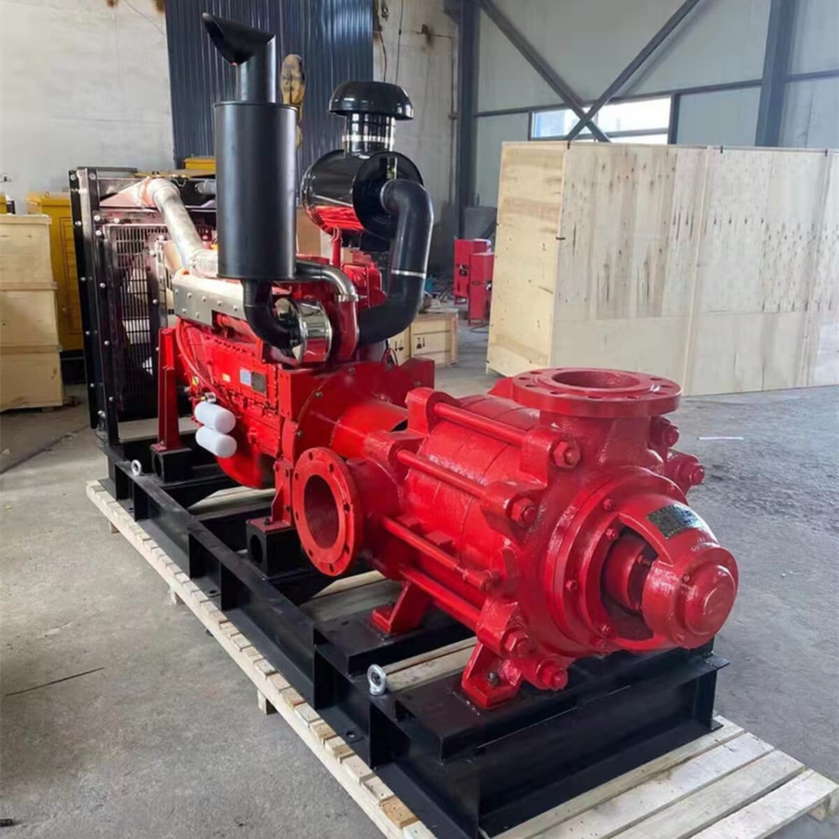 Дизельный пожарный насос высокого давления XBC с двигателем, в наличии, для экстренных работ