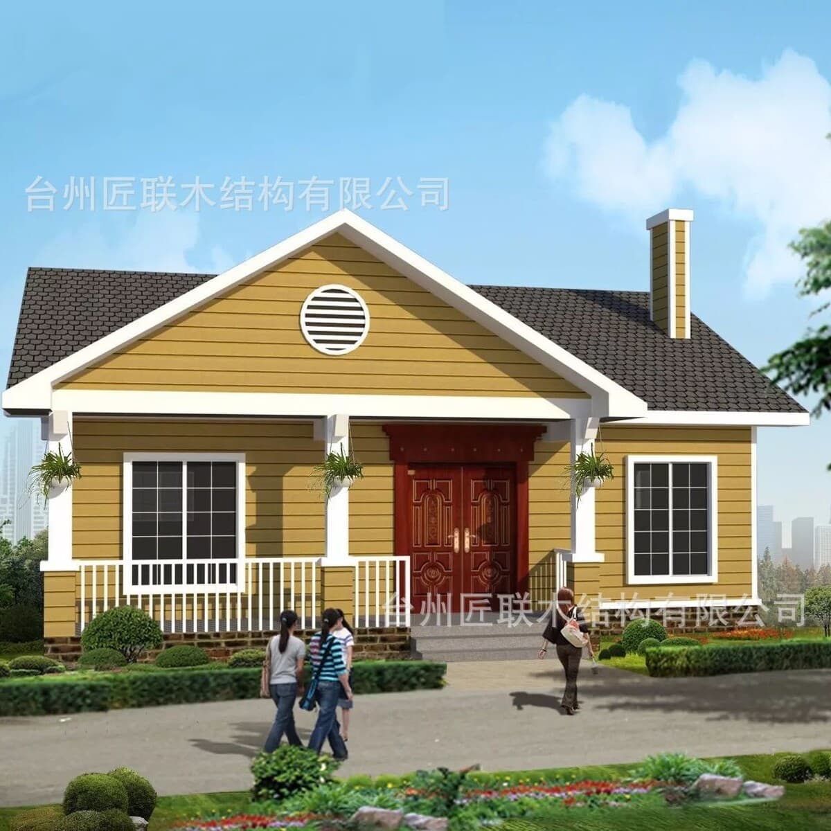 Разборный деревянный дом повышенной прочности для вилл и отелей, устойчивый к коррозии и насекомым, подходит для аренды в...