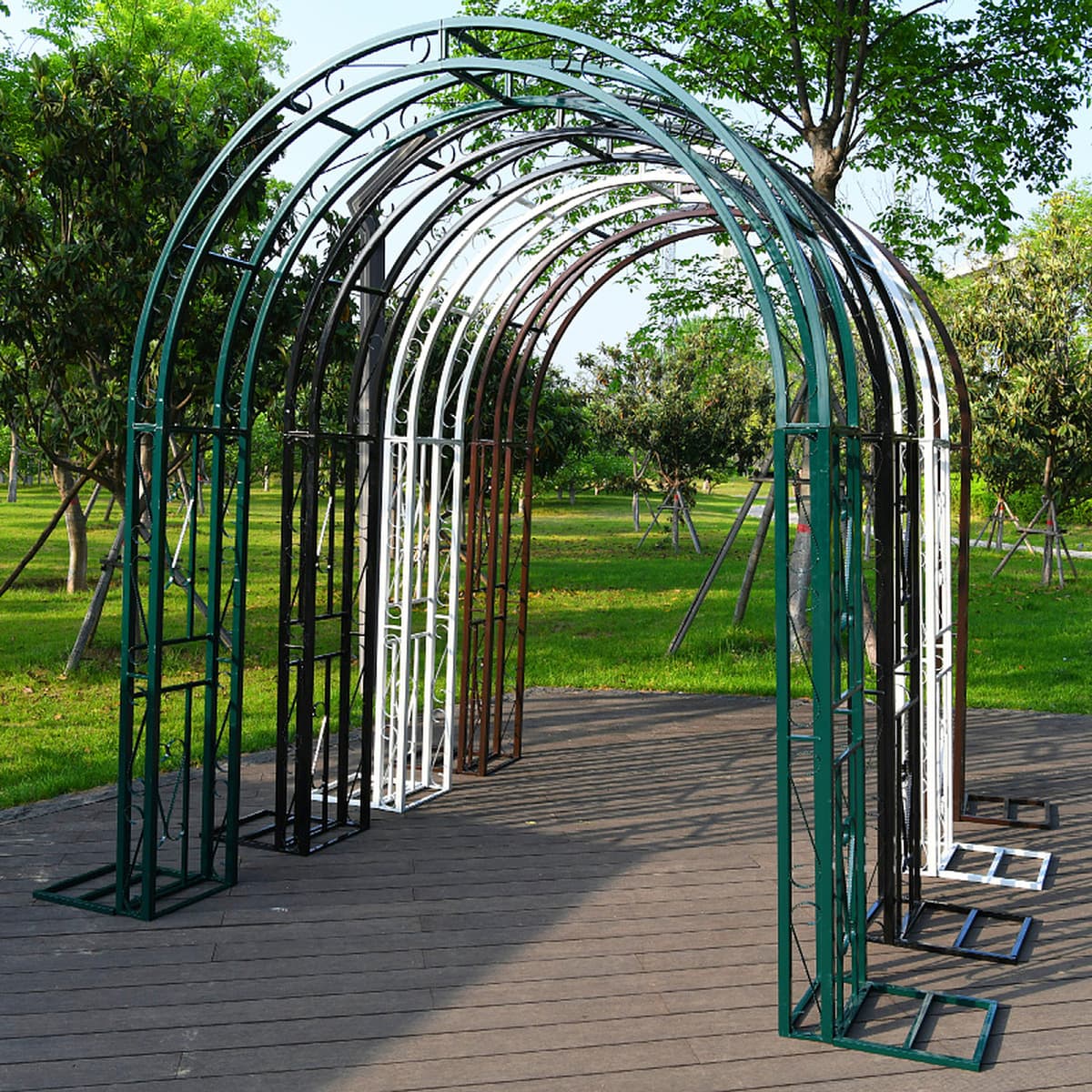 Европейская цветочная арка кованая подставка для восхождения на виноградную лозу Вилла сад арочная кронштейна роза
