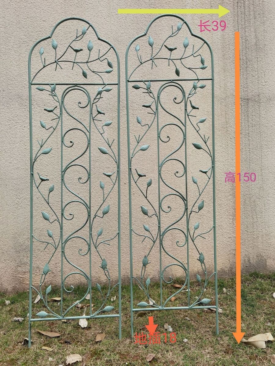 Кованая вставка для птиц, подставка для цветов, рамка для вьющихся растений, ретро-старый европейский стиль, уличная вилла,...