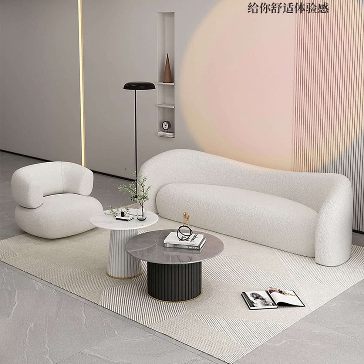 Дизайнерский стиль, двойной диван, гостиная, салон красоты, аренда номера в отеле, креативный диван для отдыха специальной...