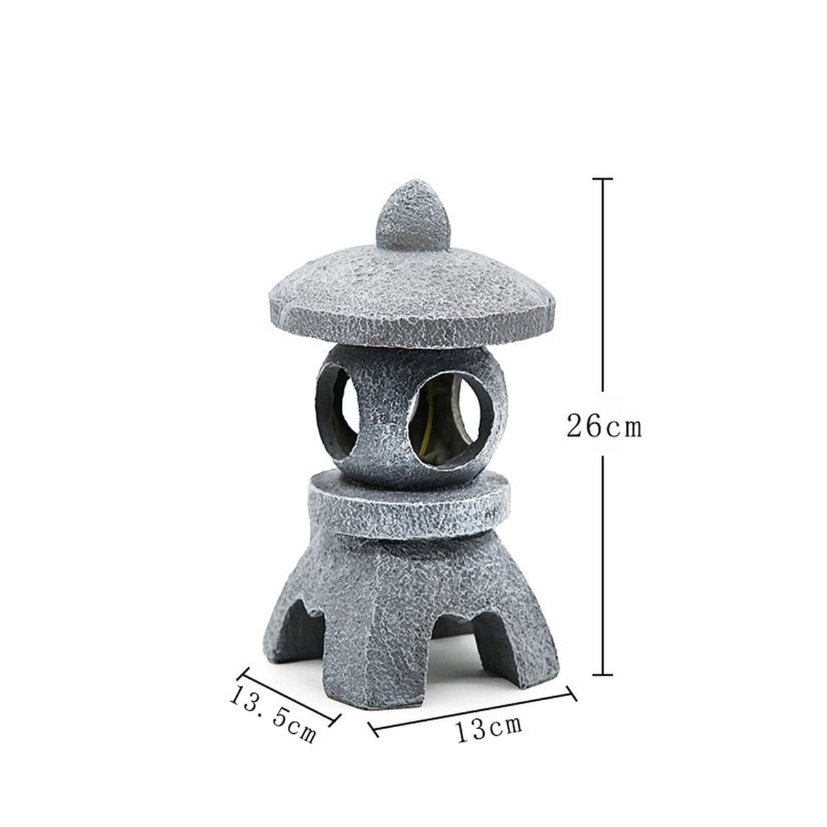 Солнечная каменная башня лампа на открытом воздухе внутренний двор китайский стиль дзен каменная башня смолы украшения сад...