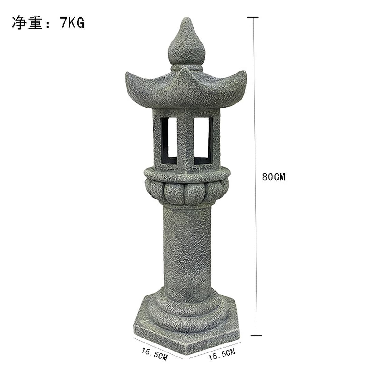 Солнечная каменная башня лампа на открытом воздухе внутренний двор китайский стиль дзен каменная башня смолы украшения сад...