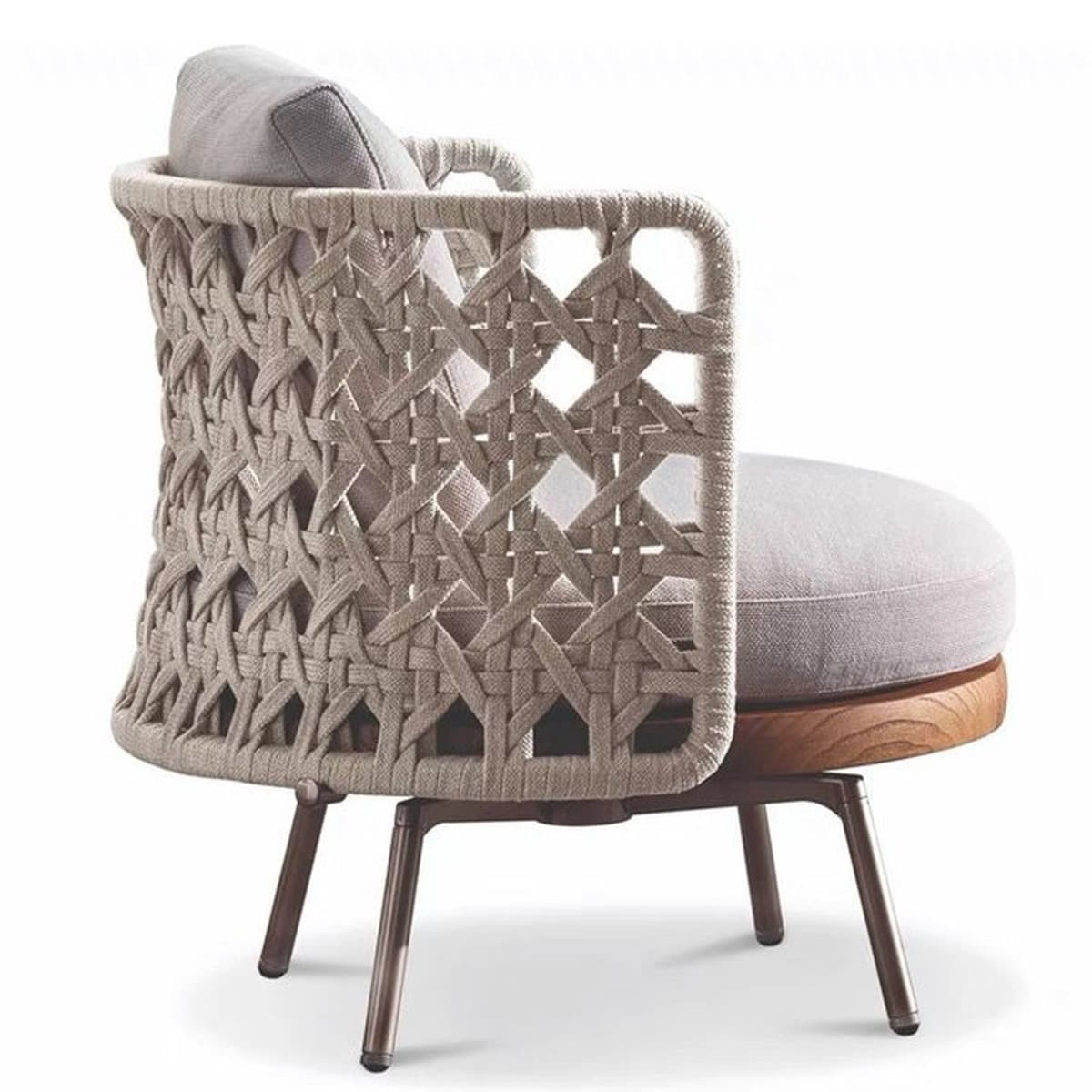 Открытый ротанг одноместный диван стул балкон досуг на открытом воздухе Вилла солнечная комната сад Вилла ротанг стул диван...