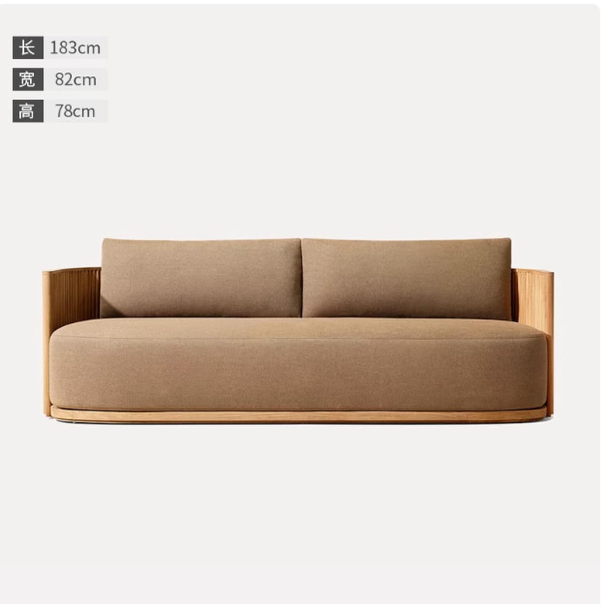 Уличный диван из тикового дерева для двора, виллы, сада, кровать из массива дерева, уличный открытый водонепроницаемый диван...