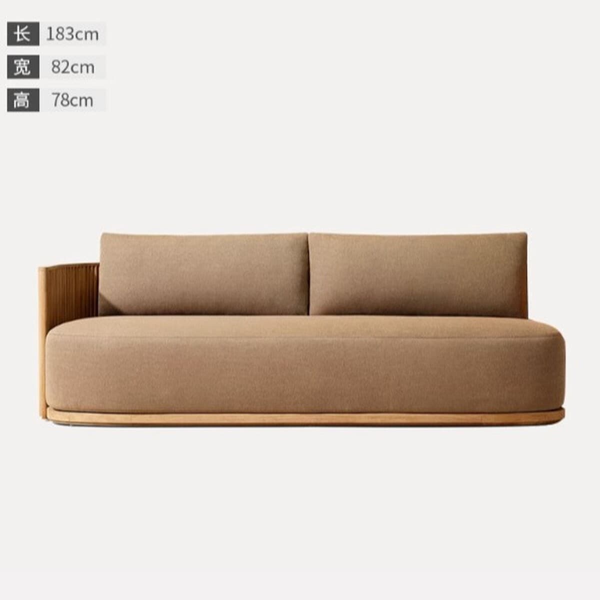 Уличный диван из тикового дерева для двора, виллы, сада, кровать из массива дерева, уличный открытый водонепроницаемый диван...