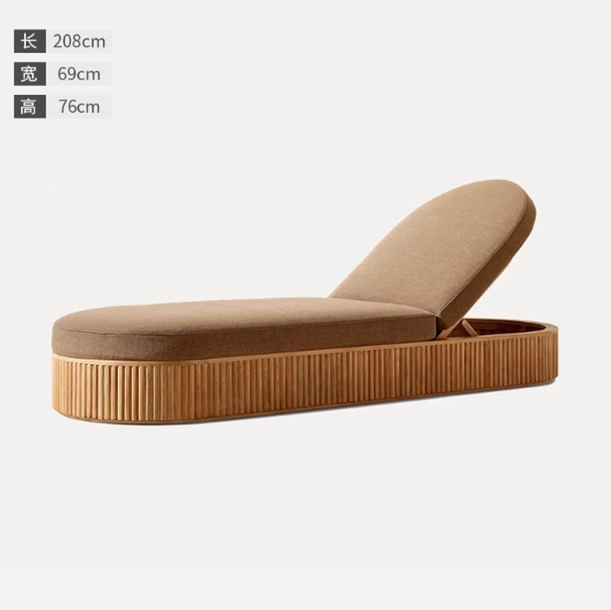 Уличный диван из тикового дерева для двора, виллы, сада, кровать из массива дерева, уличный открытый водонепроницаемый диван...