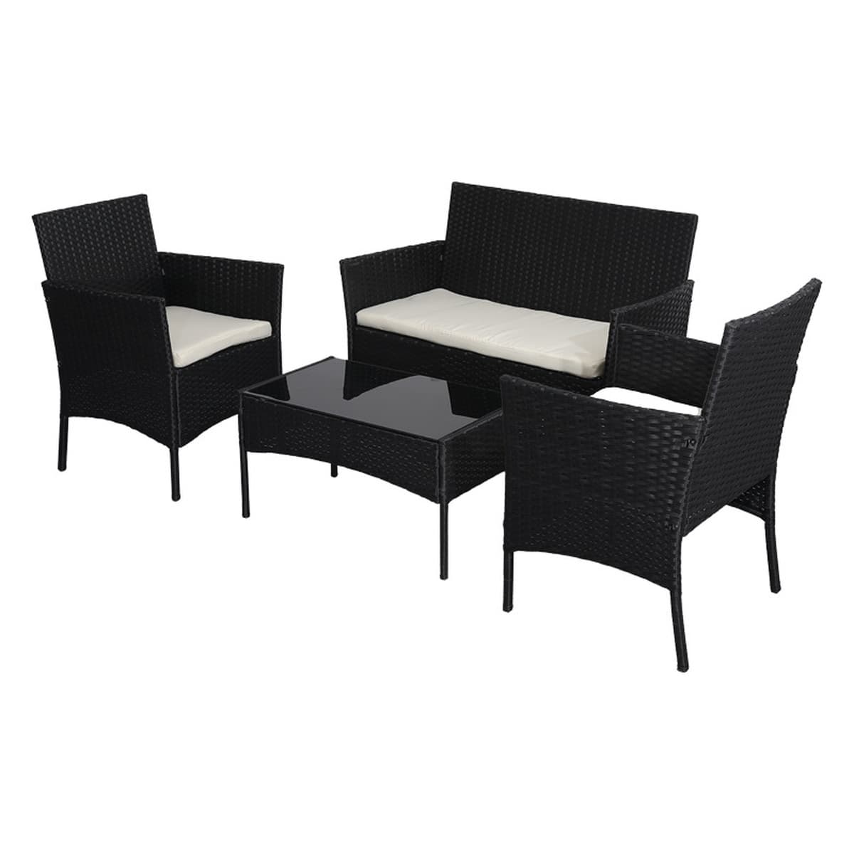 Открытый внутренний дворик ротанговый стул Чайный столик набор четыре части садовая терраса Вилла ротанговый стул сочетание...