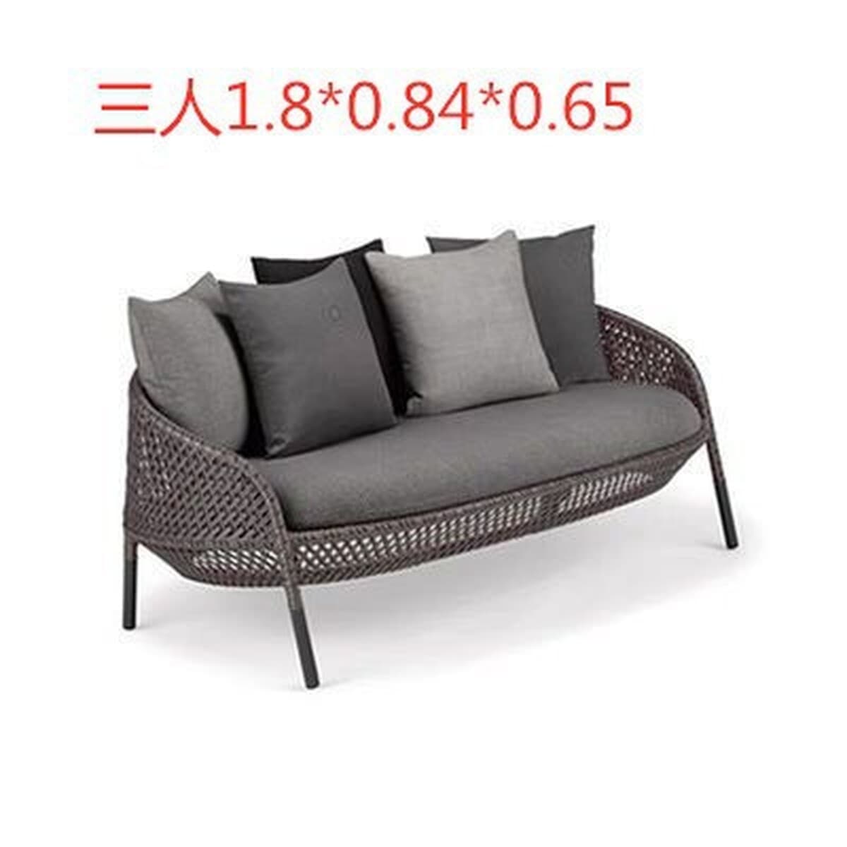 Скандинавский уличный диван из ротанга, мебель для отдыха, балкона, стул из ротанга, вилла, одинарный и двойной двор, сад,...