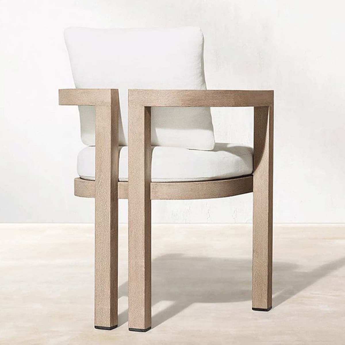 Открытый массивный деревянный стол и стулья внутренний дворик Вилла под открытым небом Антикоррозийный тик досуг Открытый...