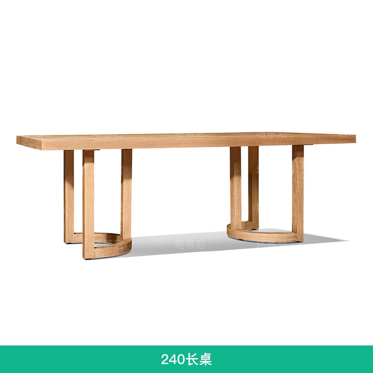 Открытый массивный деревянный стол и стулья внутренний дворик Вилла под открытым небом Антикоррозийный тик досуг Открытый...