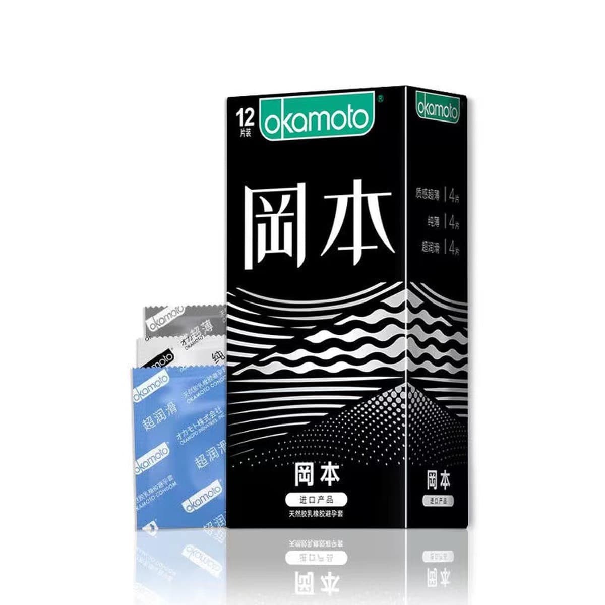 Окамото тонкий презерватив skin серии 001 полиуретановый бесчувный 003 платиновый 3 текстурный ультратонкий презерватив