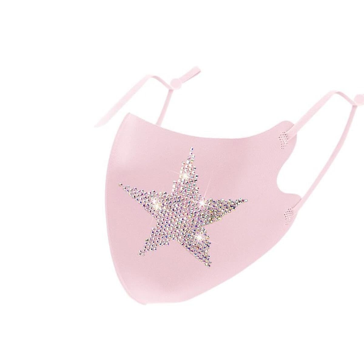 Трехмерная воздушная маска со стразами и бриллиантами, пылезащитная моющаяся маска с горячими бриллиантами, модная...
