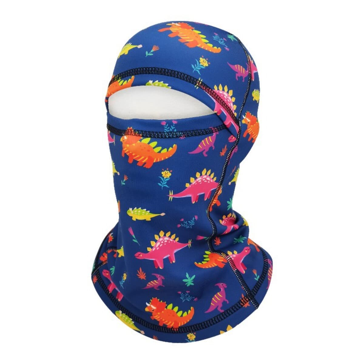 Зимняя детская Лыжная маска на флисовой подкладке Защитный головной убор для лица Уличная ветрозащитная холодостойкая теплая...