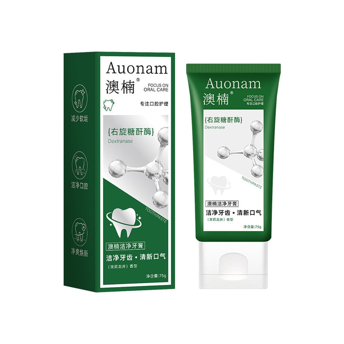 Зубная паста Aonan Clean отбеливает и осветляет зубы, заботится о здоровье пародонта, освежает дыхание, стойкий аромат,...