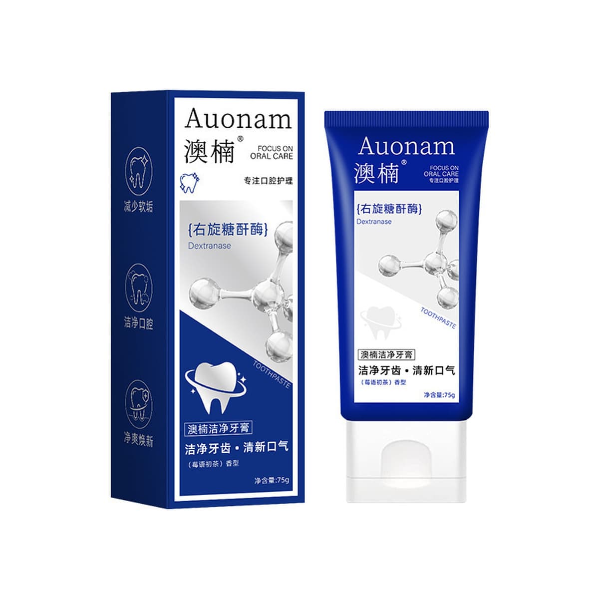 Зубная паста Aonan Clean отбеливает и осветляет зубы, заботится о здоровье пародонта, освежает дыхание, стойкий аромат,...