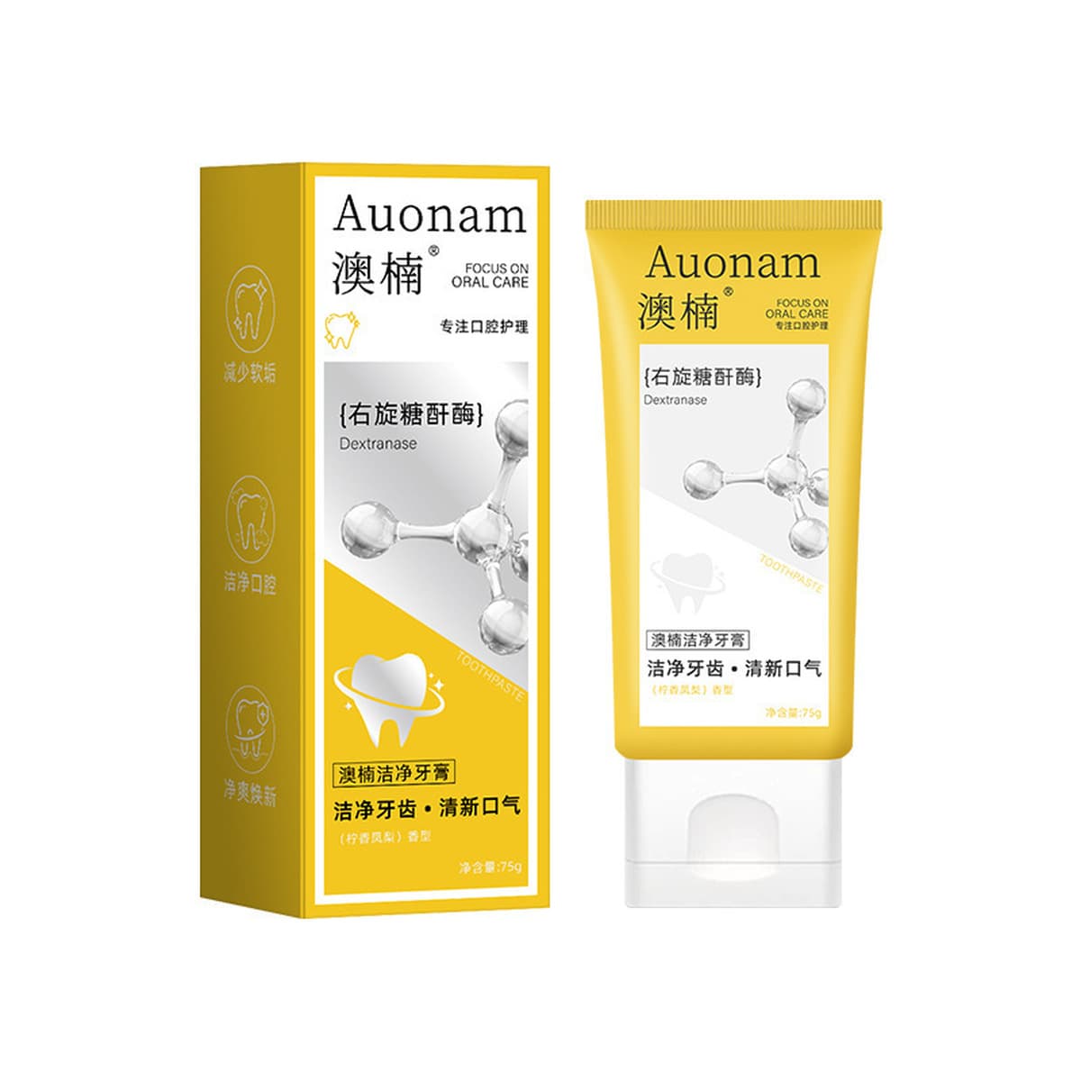 Зубная паста Aonan Clean отбеливает и осветляет зубы, заботится о здоровье пародонта, освежает дыхание, стойкий аромат,...