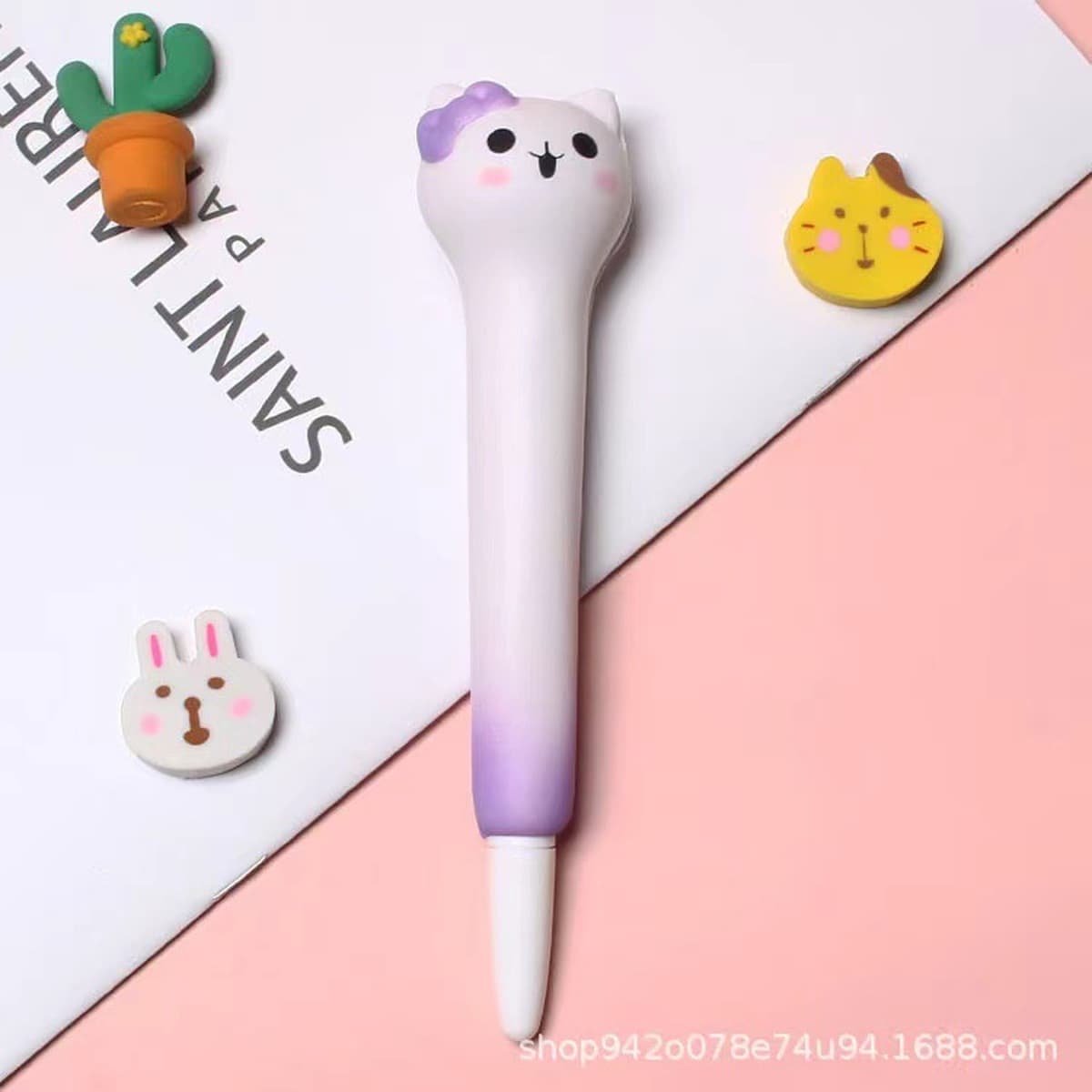 Креативная Мягкая Милая декомпрессионная ручка Премия начальной школы гелевая ручка декомпрессионные канцелярские...