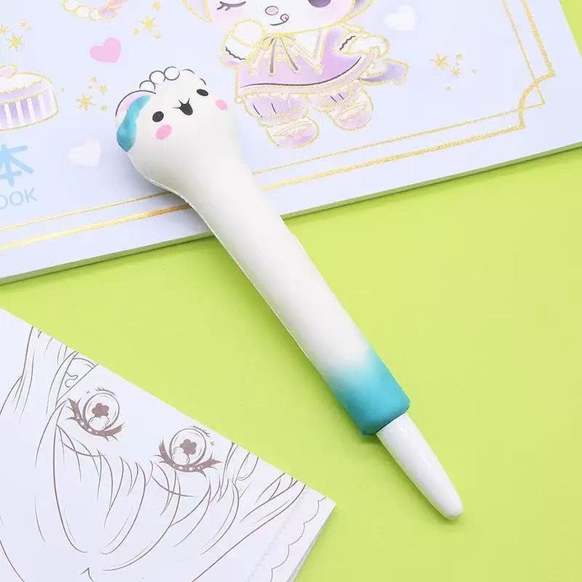 Креативная Мягкая Милая декомпрессионная ручка Премия начальной школы гелевая ручка декомпрессионные канцелярские...